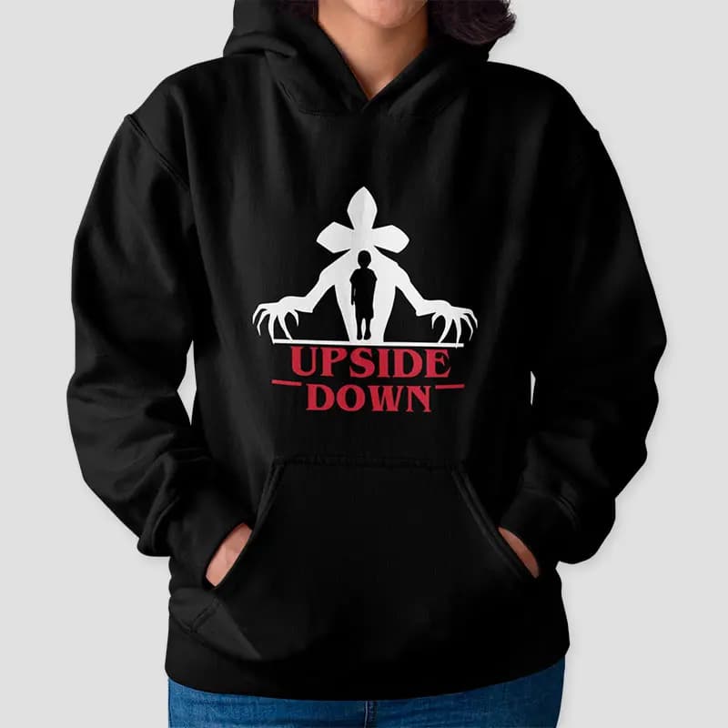Polerón Estampado Personalizado Stranger Things de Algodón para Hombres Mujeres y niños